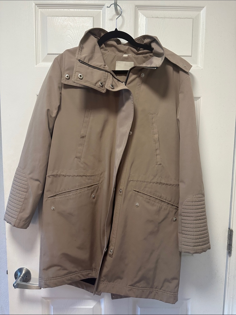 Soia & Kyo Taupe Utility Hooded Jacket